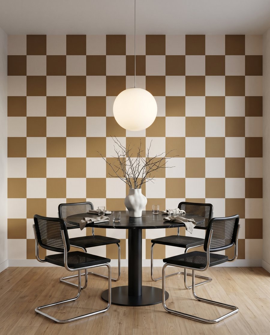Damier contrasté — intérieur 5