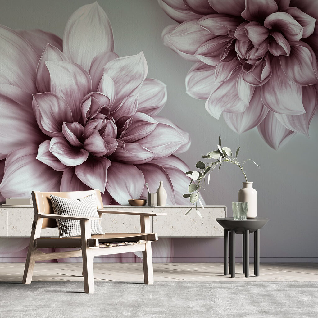 Fleurs aux ombres profondes dans un intérieur