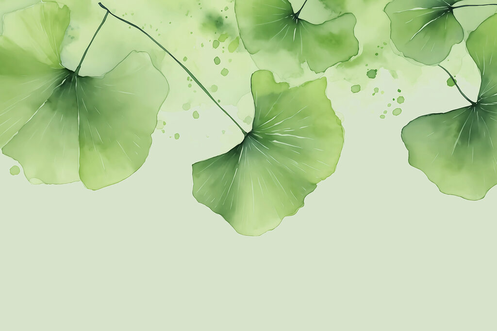 Feuilles vertes délicates — motif complet