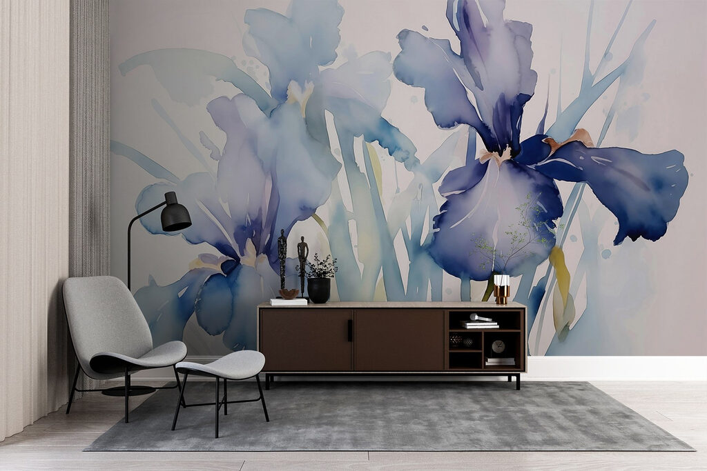 Iris sur fond blanc — intérieur 2