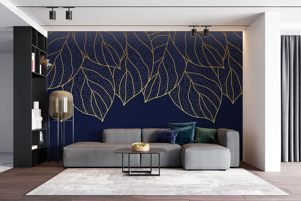 Nervures dorées suspendues — intérieur 4