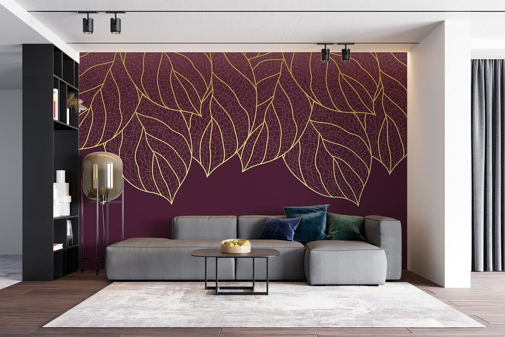 Nervures dorées suspendues — intérieur 3