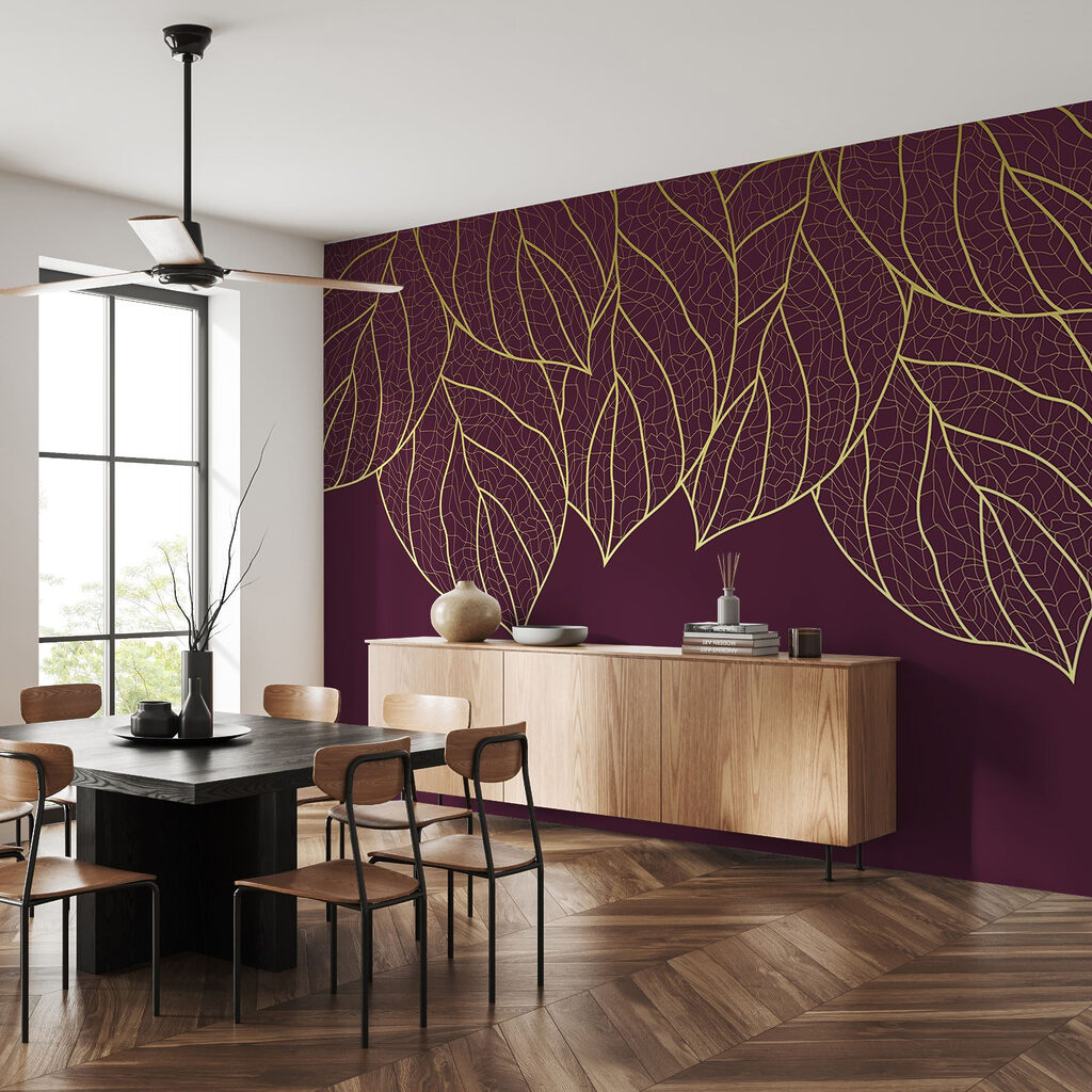 Nervures dorées suspendues — intérieur 4