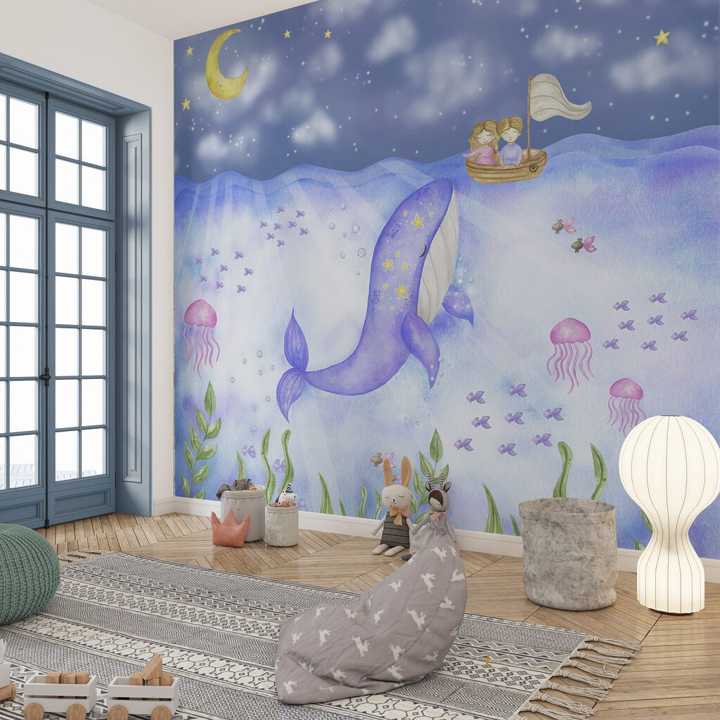 Baleine et méduses — intérieur 1