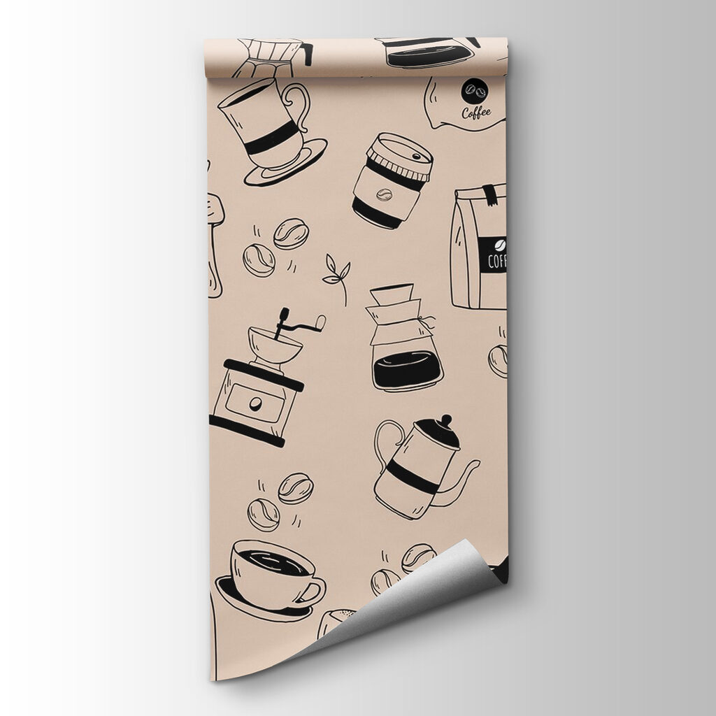 Petites cafetières dessinées — vue du produit