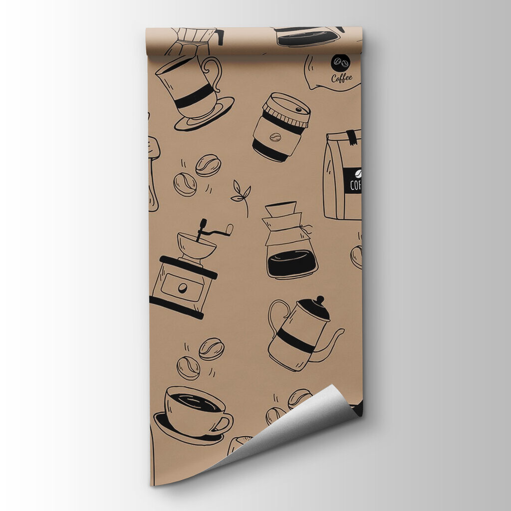 Petites cafetières dessinées — vue du produit