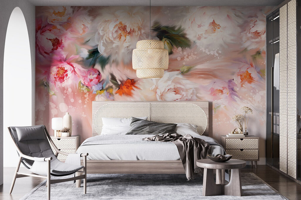 Fleurs et lumière ruisselante — intérieur 1