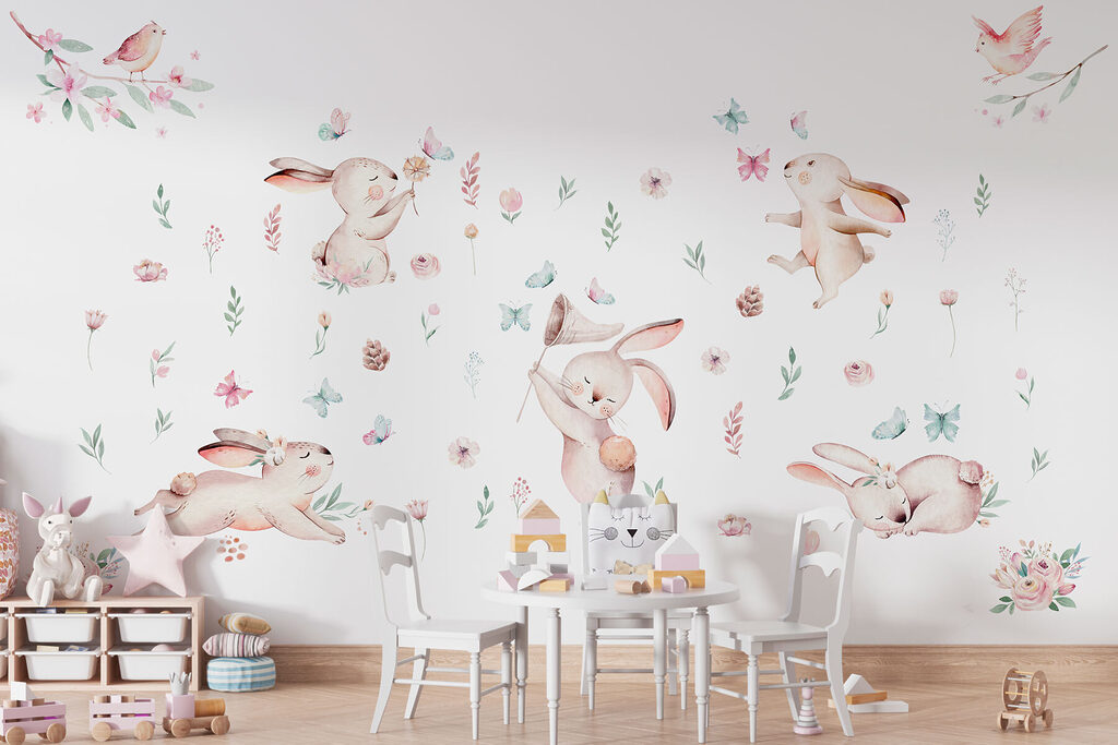 Lapins parmi les fleurettes — intérieur 1