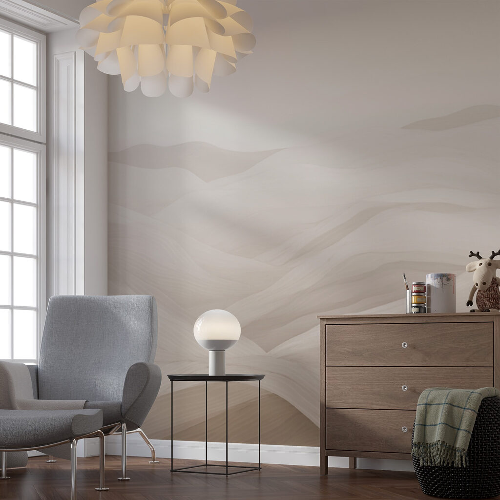 Vallons ondulés au pinceau — intérieur 3