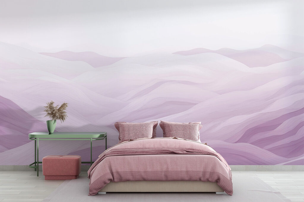 Vallons ondulés au pinceau dans un intérieur