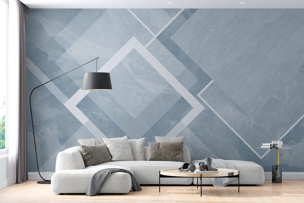 Losanges blancs sur aplats — intérieur 3