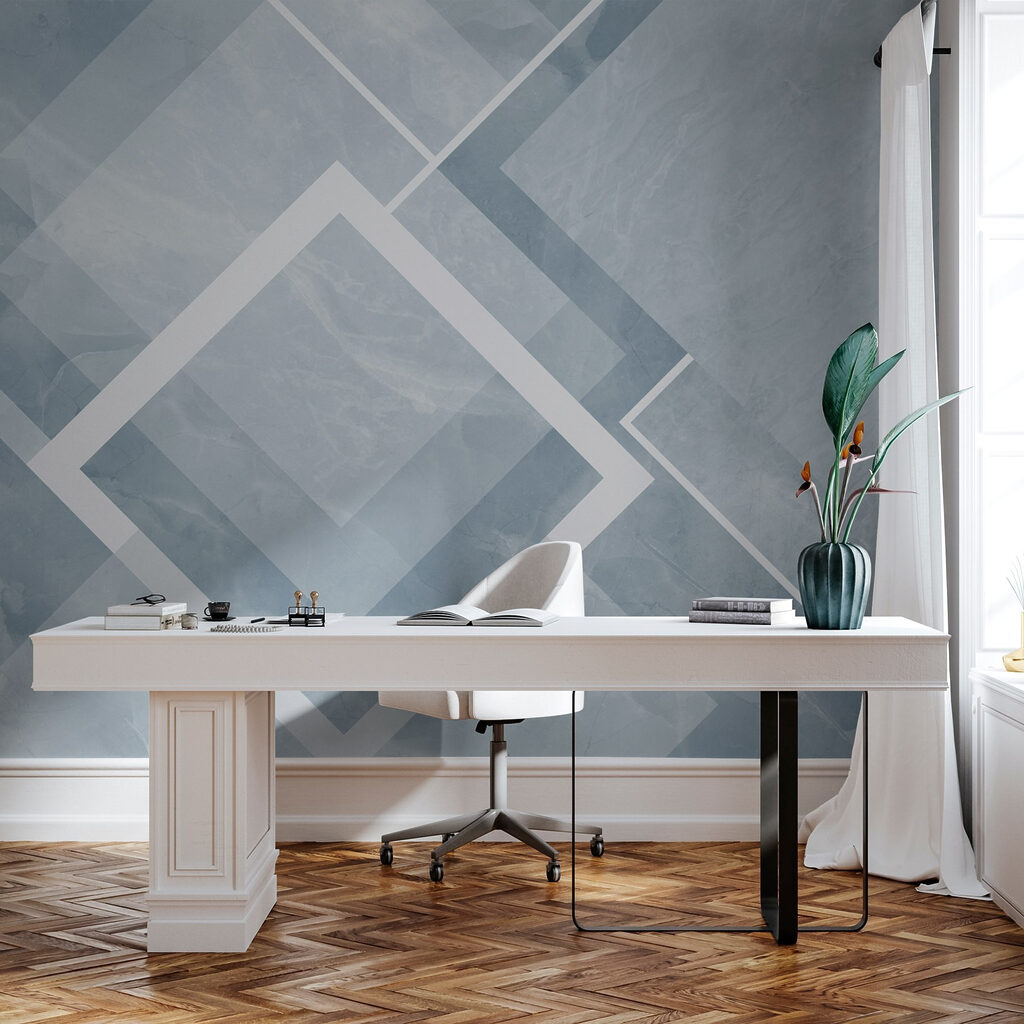 Losanges blancs sur aplats — intérieur 4
