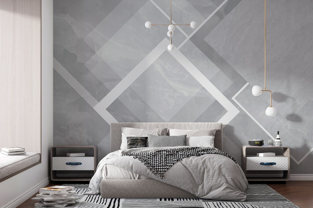 Losanges blancs sur aplats — intérieur 1