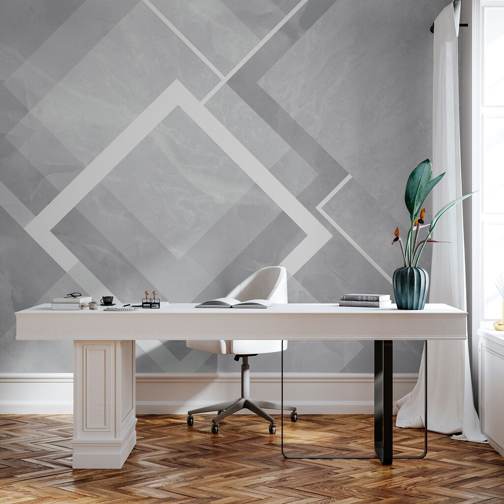 Losanges blancs sur aplats — intérieur 3