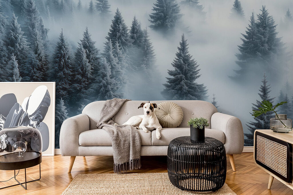 Sapins dans les nuages — intérieur 2