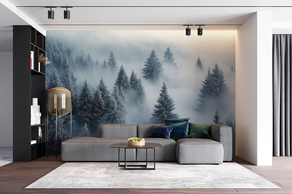 Sapins dans les nuages — intérieur 3