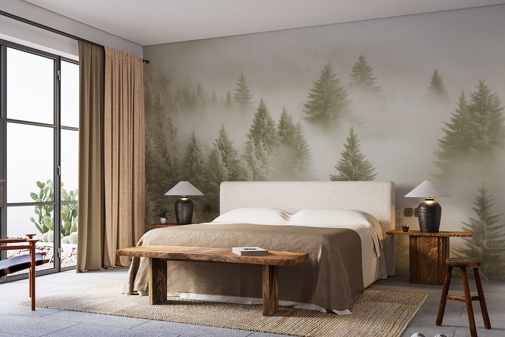Sapins dans les nuages — intérieur 1