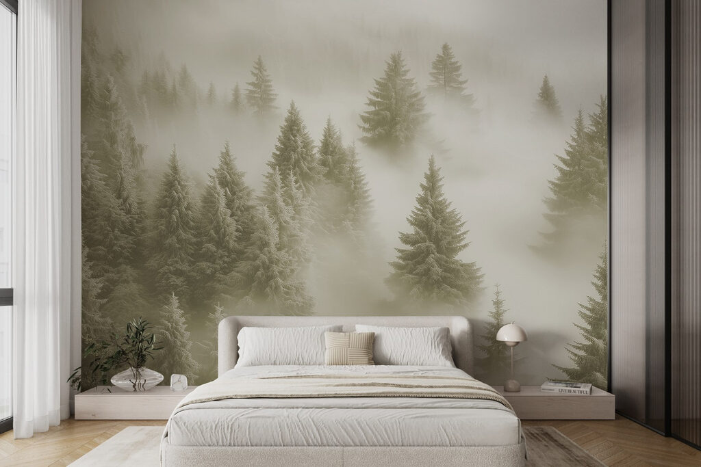 Sapins dans les nuages — intérieur 3