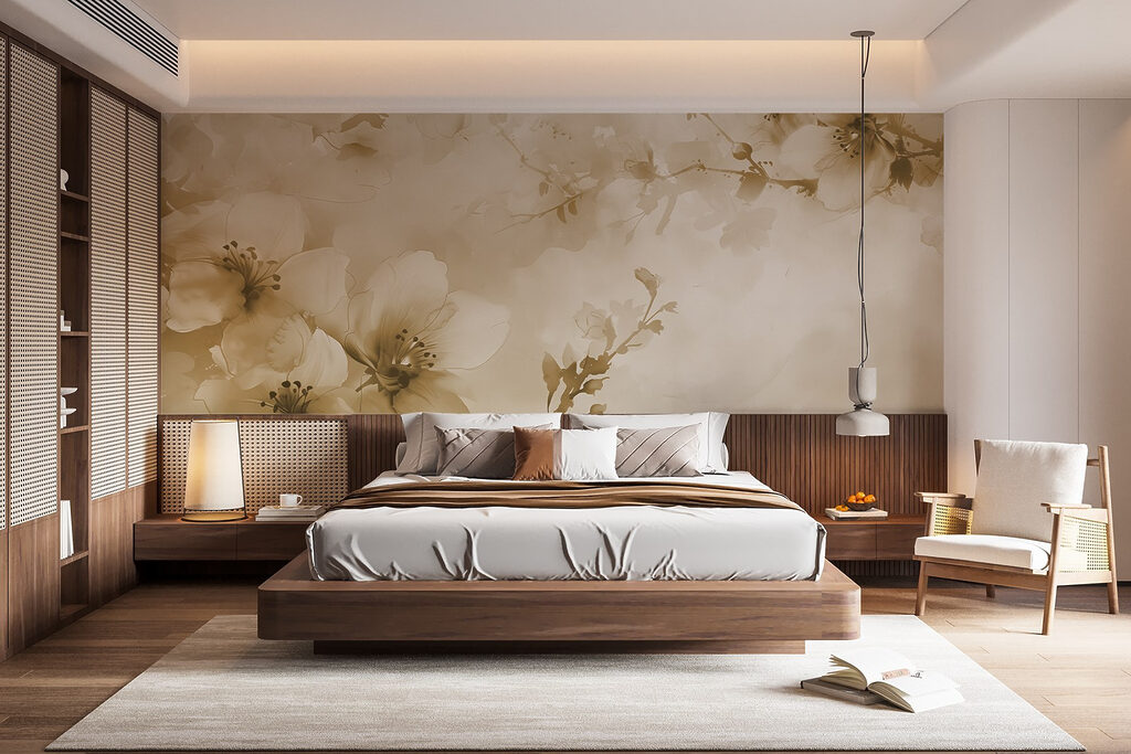 Rameaux en fleurs dans un intérieur