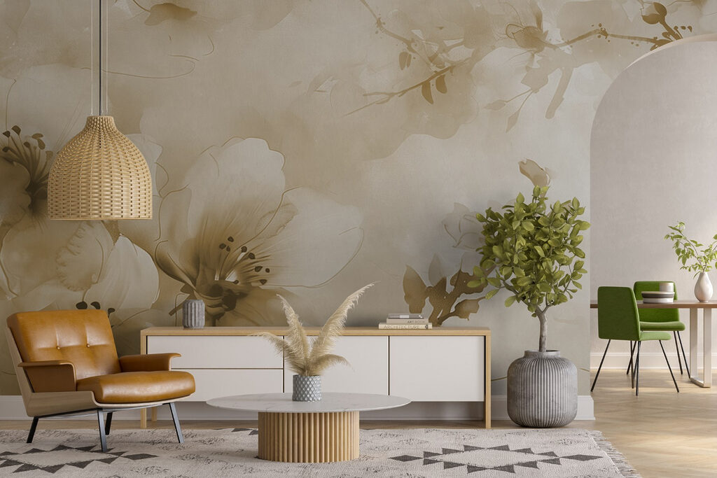 Rameaux en fleurs dans un intérieur