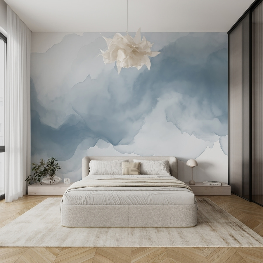 Nuages d’encre flottants dans un intérieur