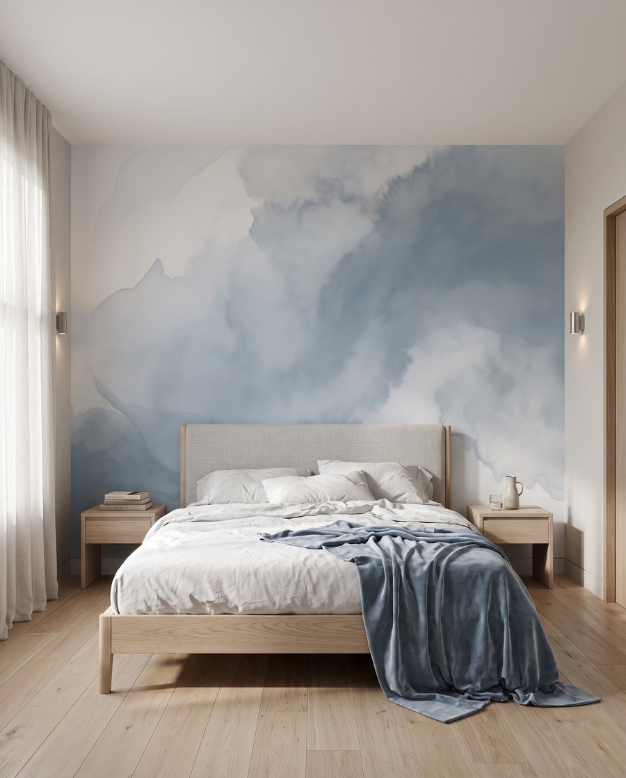 Nuages d’encre flottants dans un intérieur