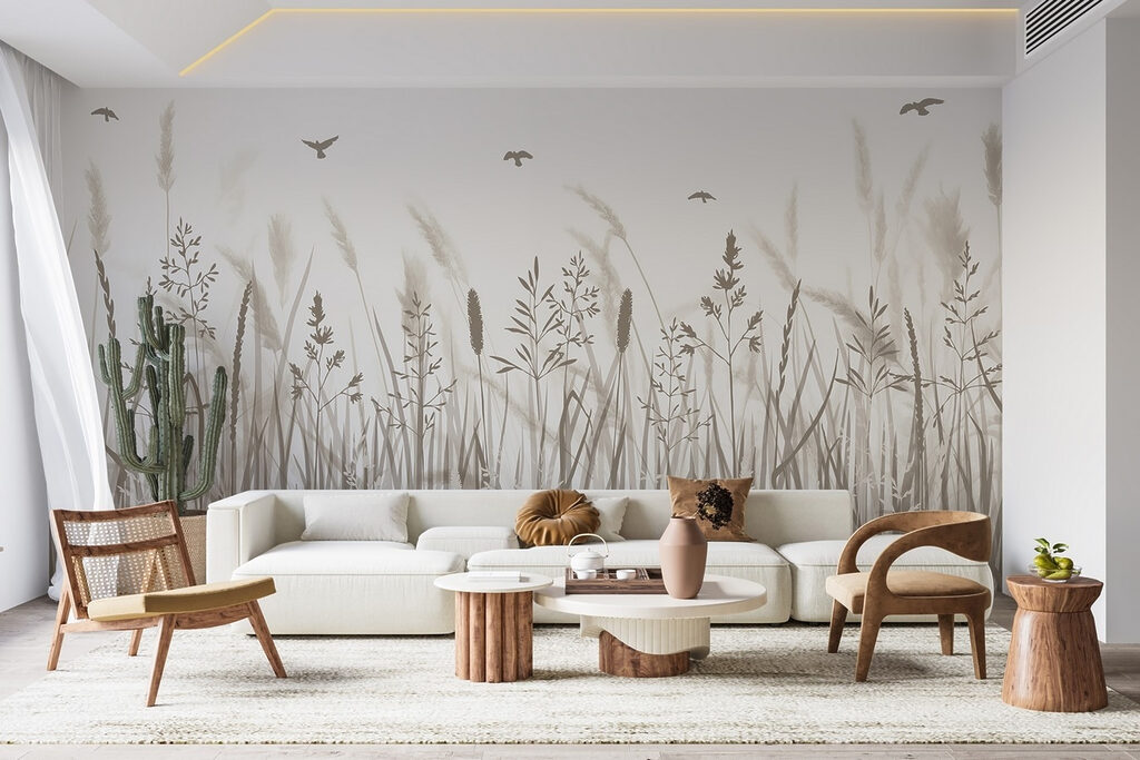 Oiseaux et hautes herbes — intérieur 1