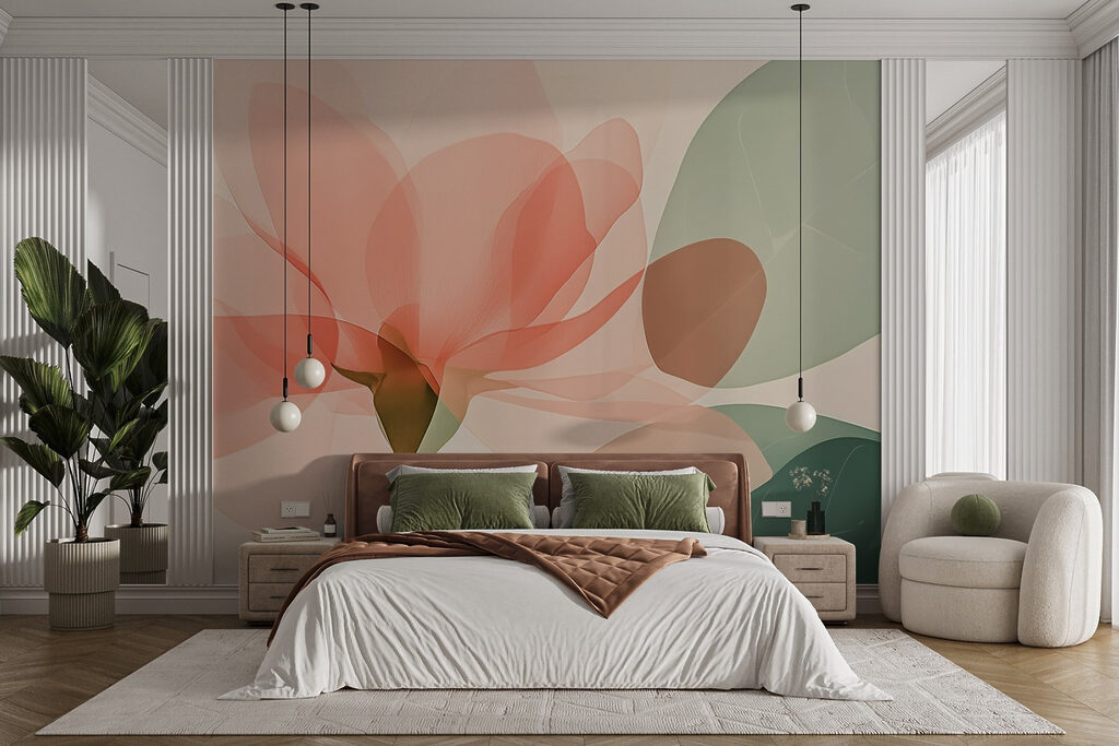 Pétales couleur rouille — intérieur 1