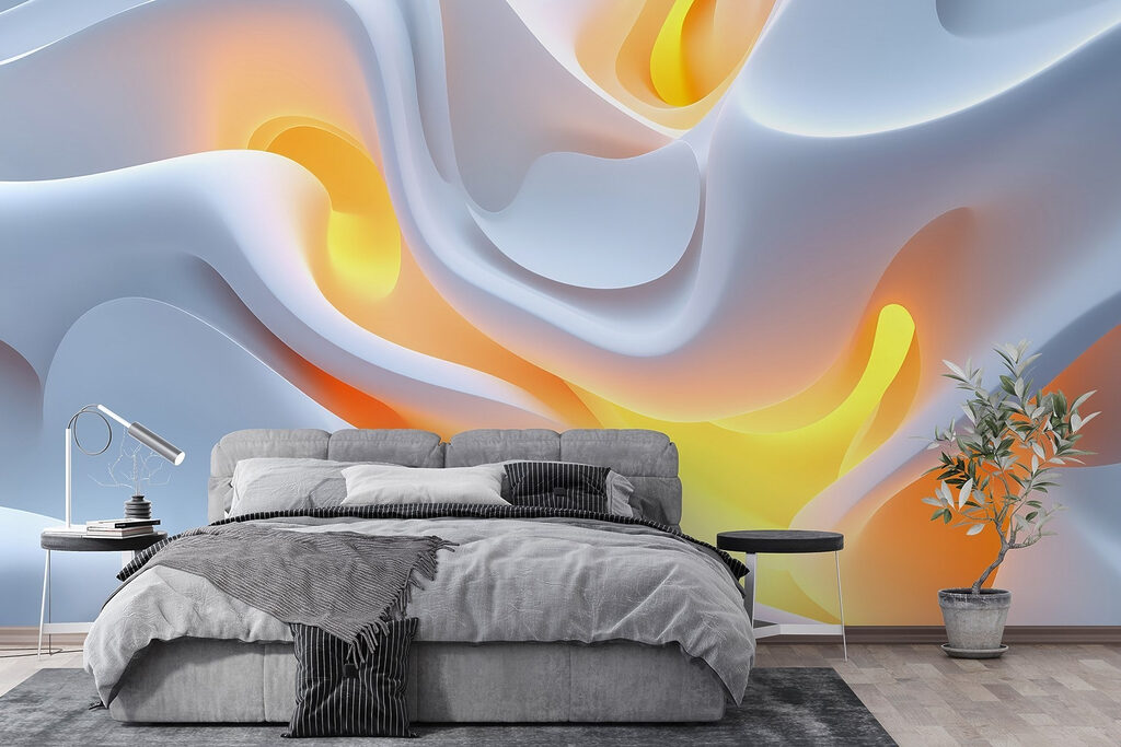 Vagues et lueur orangée — intérieur 1