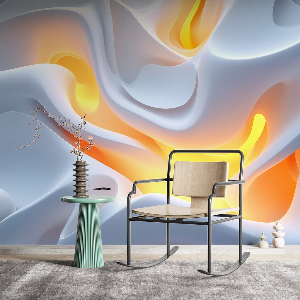 Vagues et lueur orangée — intérieur 2