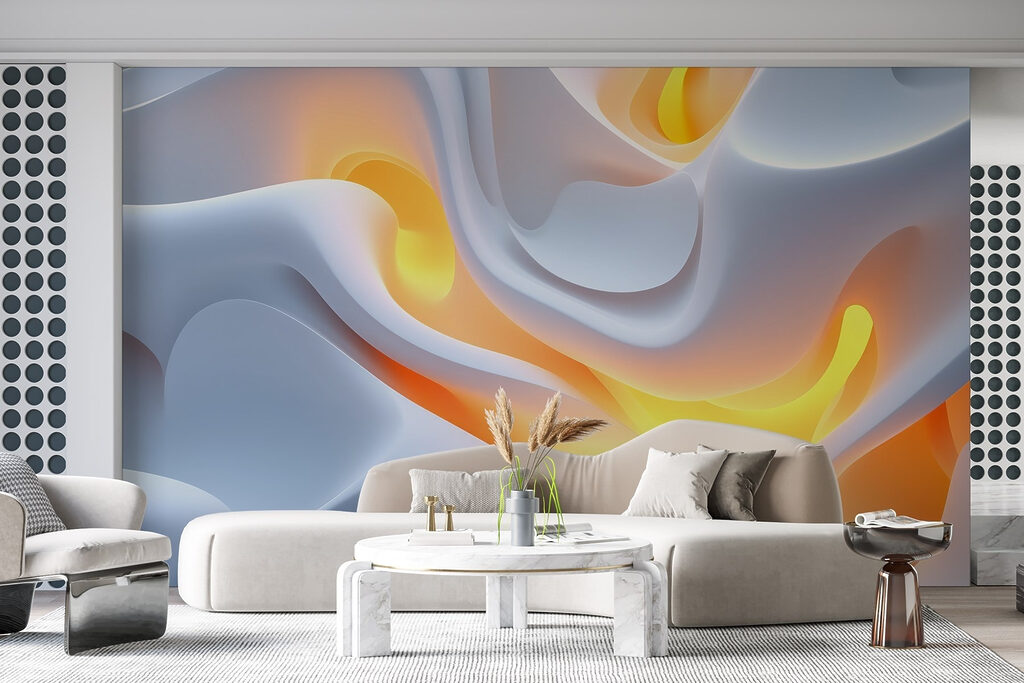 Vagues et lueur orangée — intérieur 3