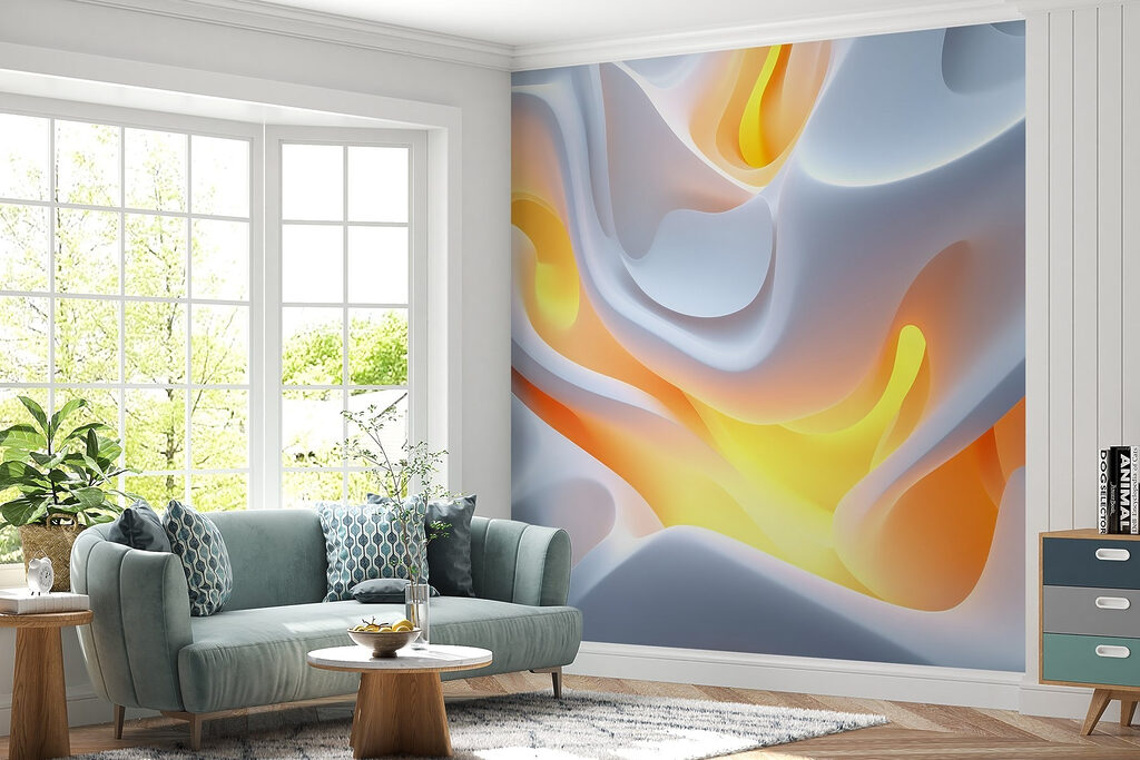 Vagues et lueur orangée — intérieur 4