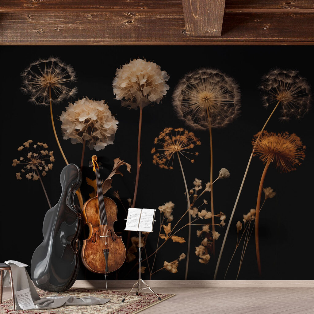 Fleurs séchées en clair-obscur — intérieur 2
