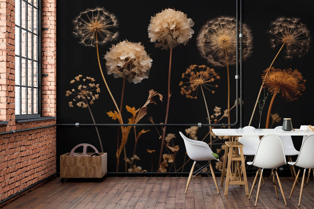 Fleurs séchées en clair-obscur — intérieur 3