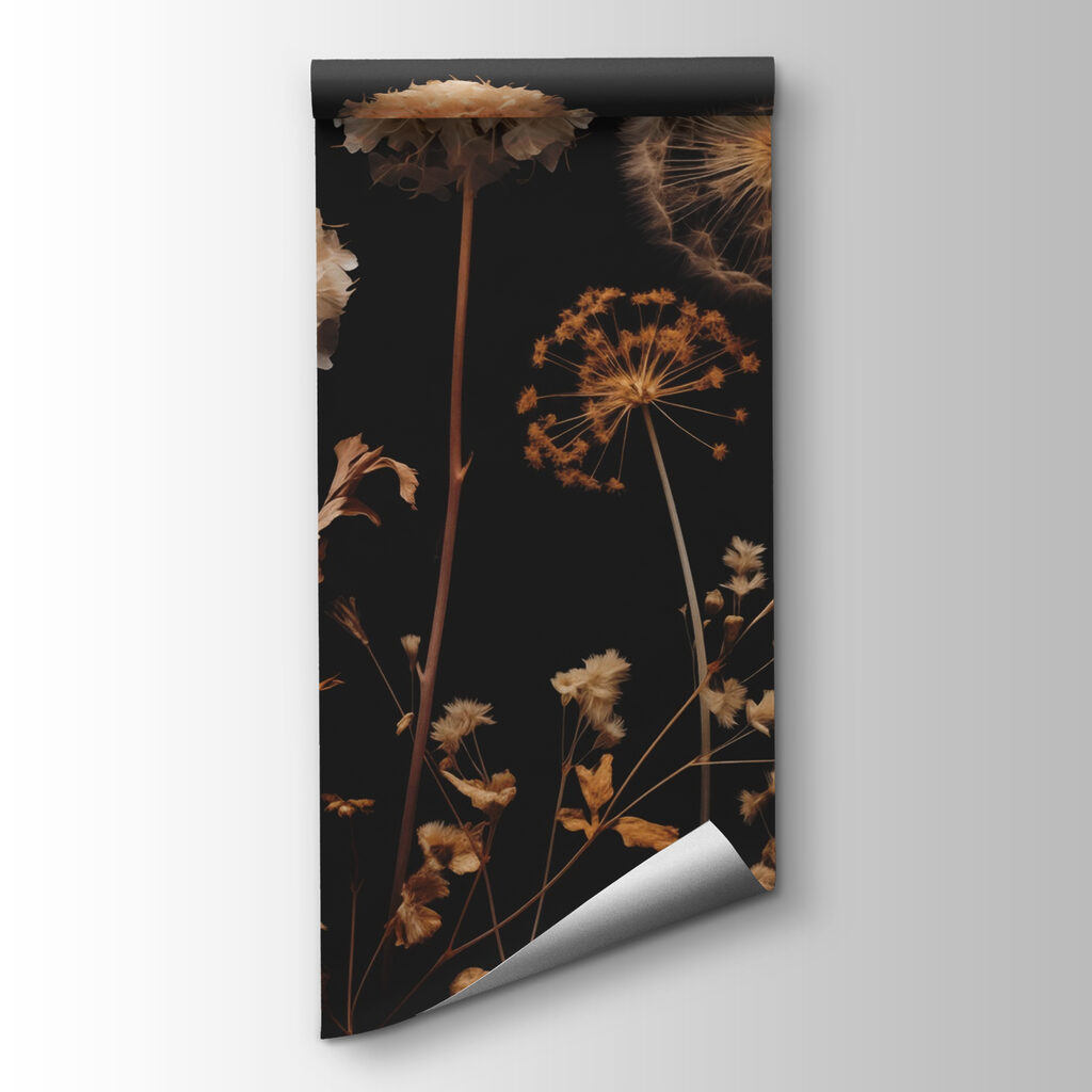 Fleurs séchées en clair-obscur — vue du produit