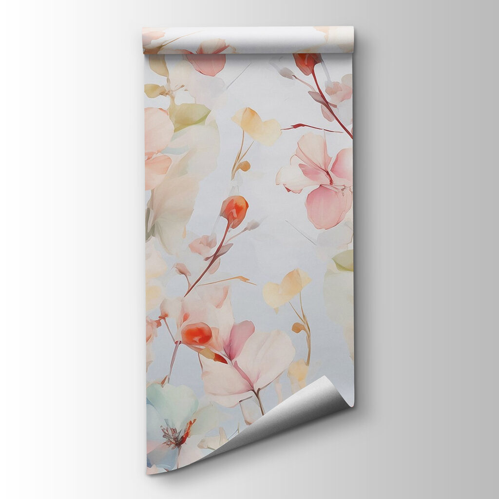 Fleurs colorées sur blanc — vue du produit