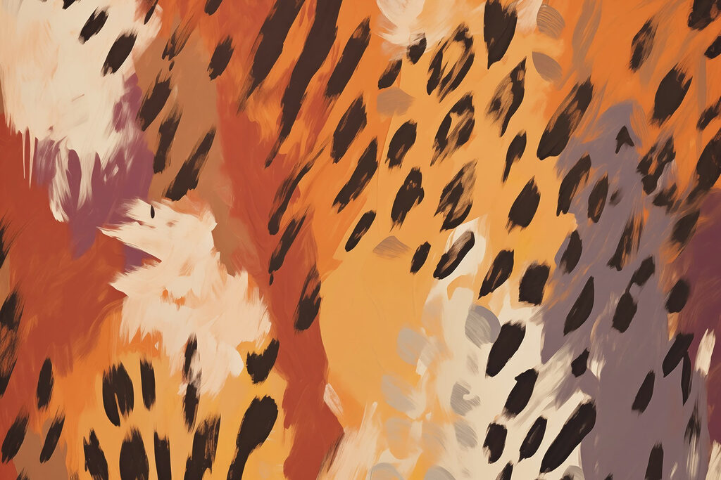Imprimé animal chaleureux — motif complet