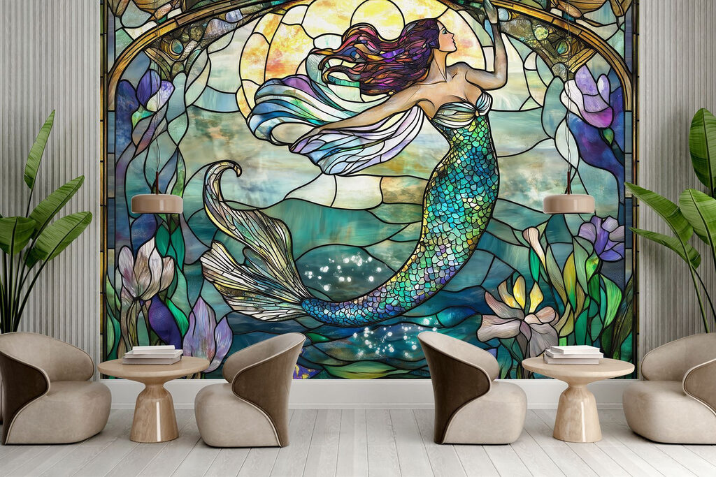 Sirène façon vitrail — intérieur 5