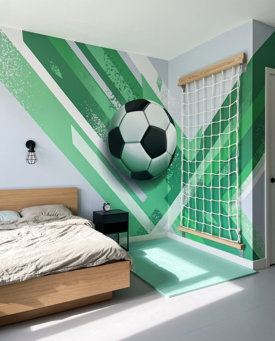 Ballon et bandes obliques — intérieur 1