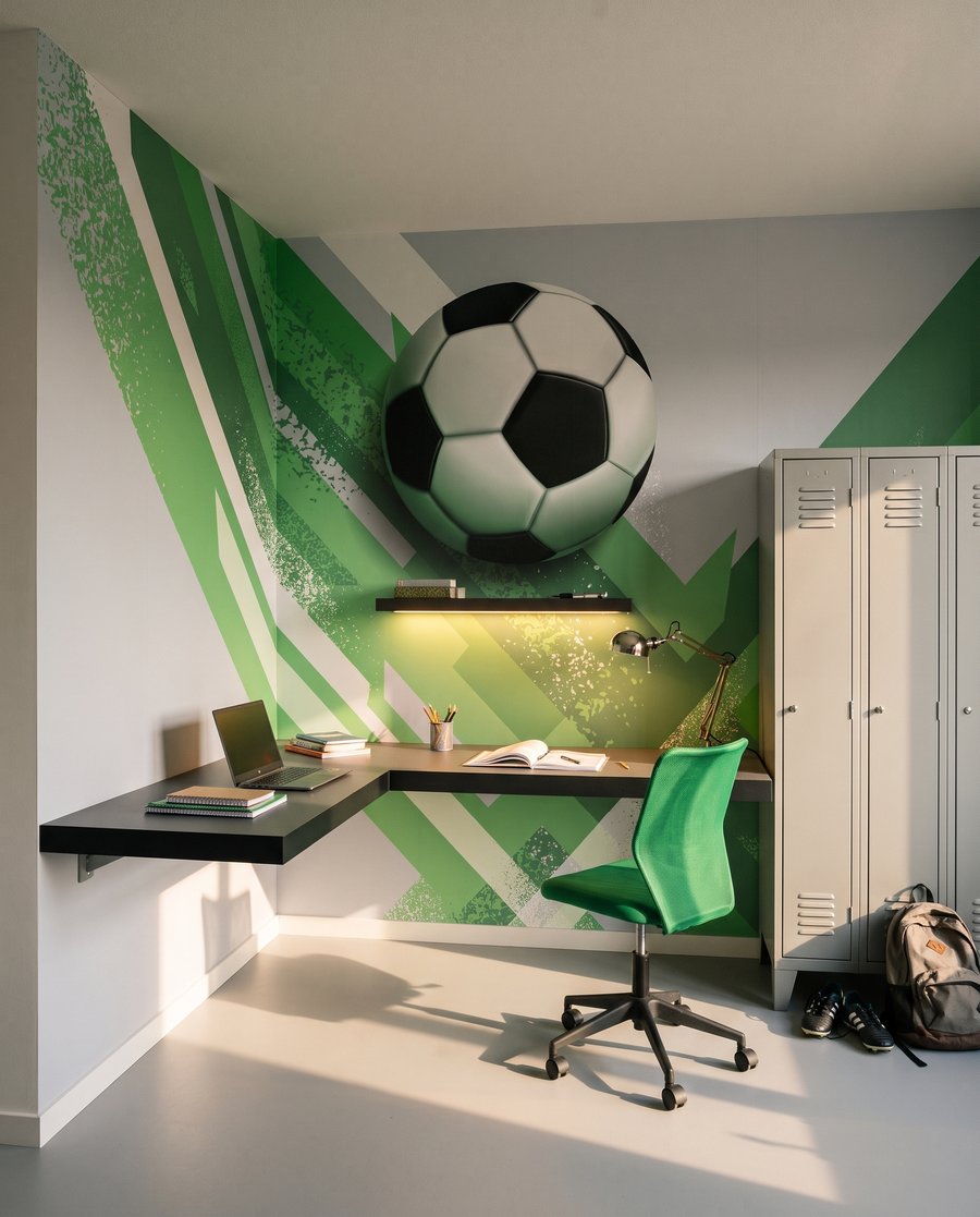 Ballon et bandes obliques — intérieur 4