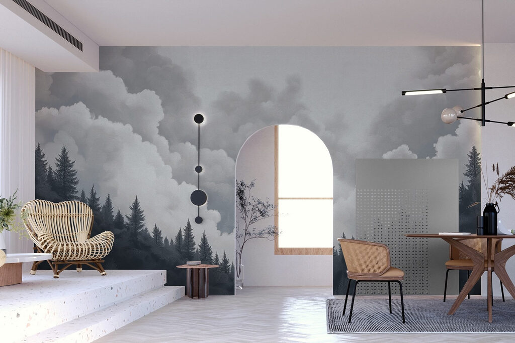 Pins sous les nuages — intérieur 3