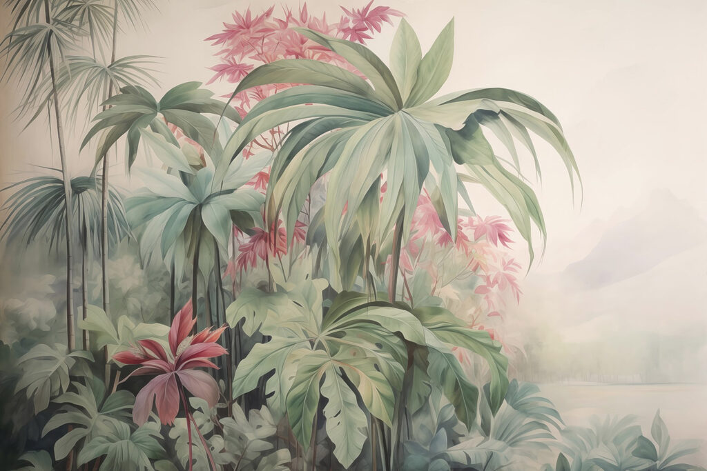 Jardin caché — motif complet
