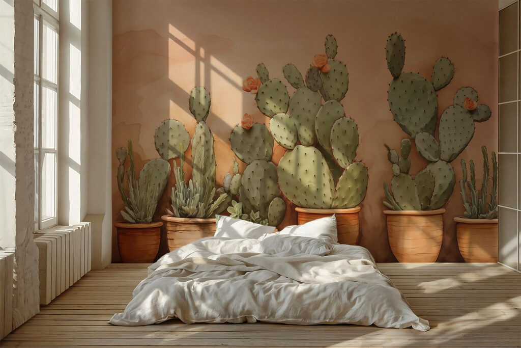 Cactus en pots — intérieur 1