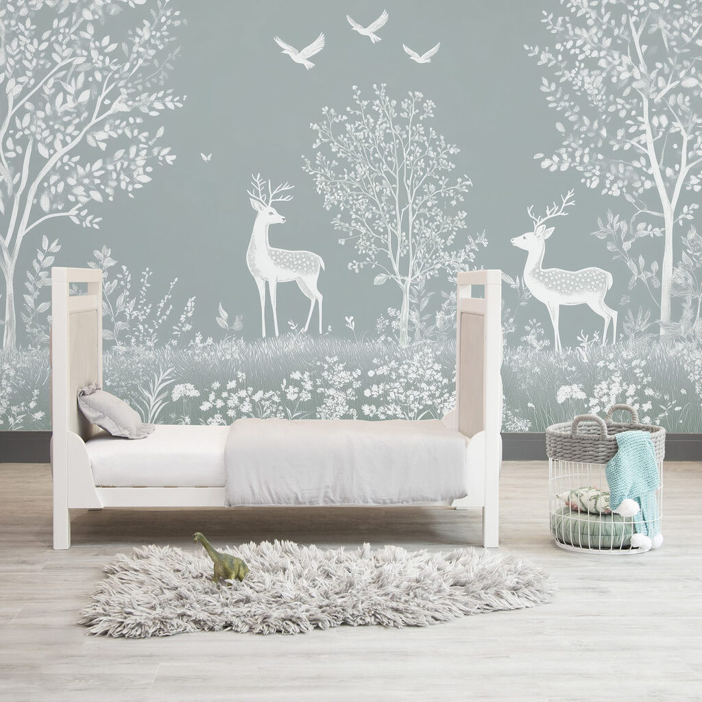 Cerfs blancs en forêt — intérieur 3