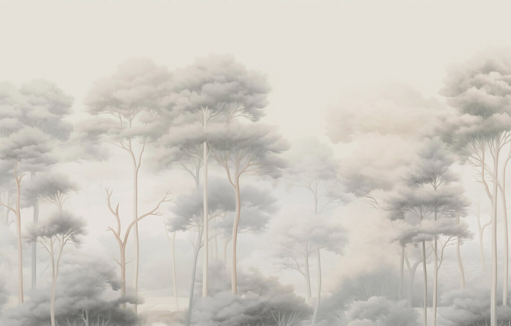 Forêt du matin — motif complet