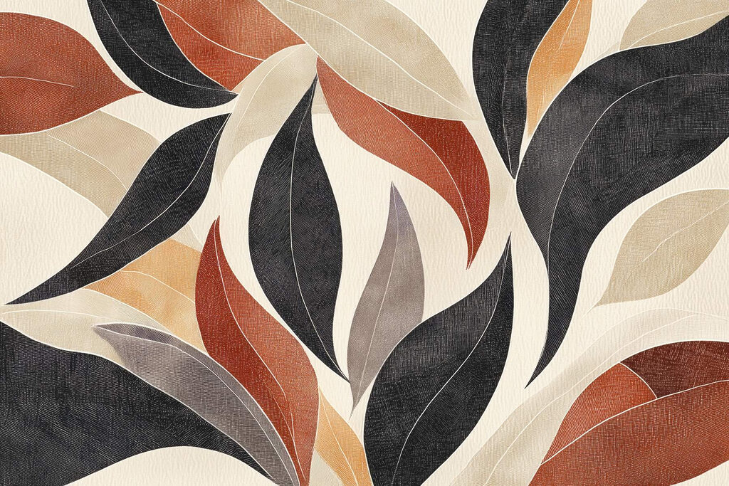 Feuillage stylisé — motif complet
