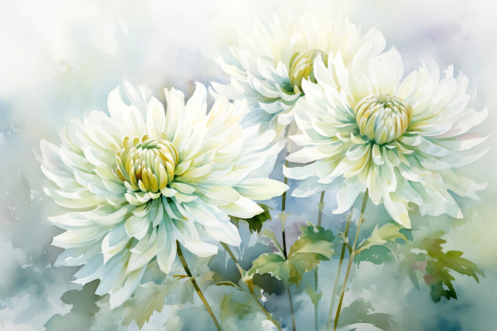 Fleurs délicates et fraîches — motif complet