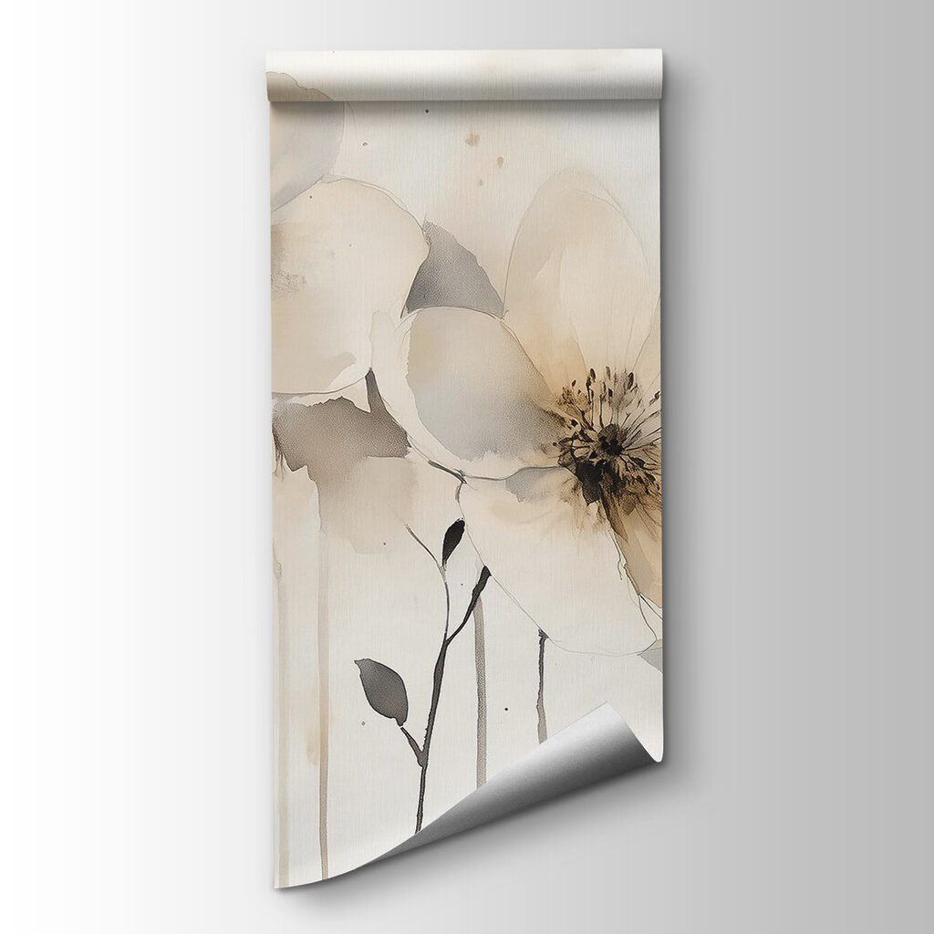 Fleurs pâles à l’aquarelle — vue du produit