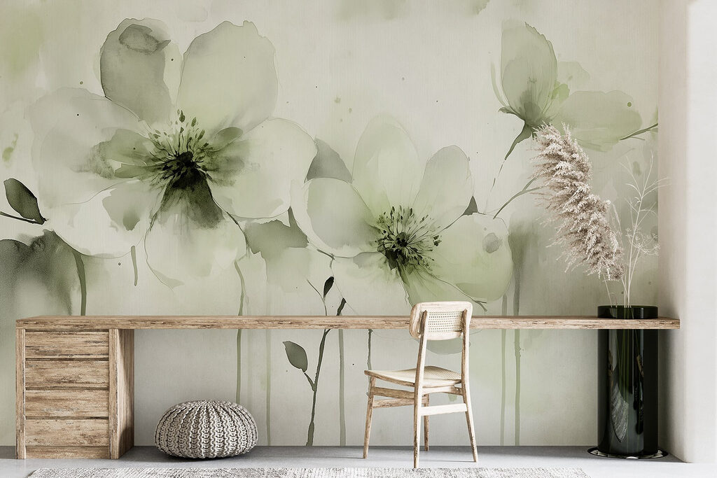 Fleurs pâles à l’aquarelle — intérieur 4