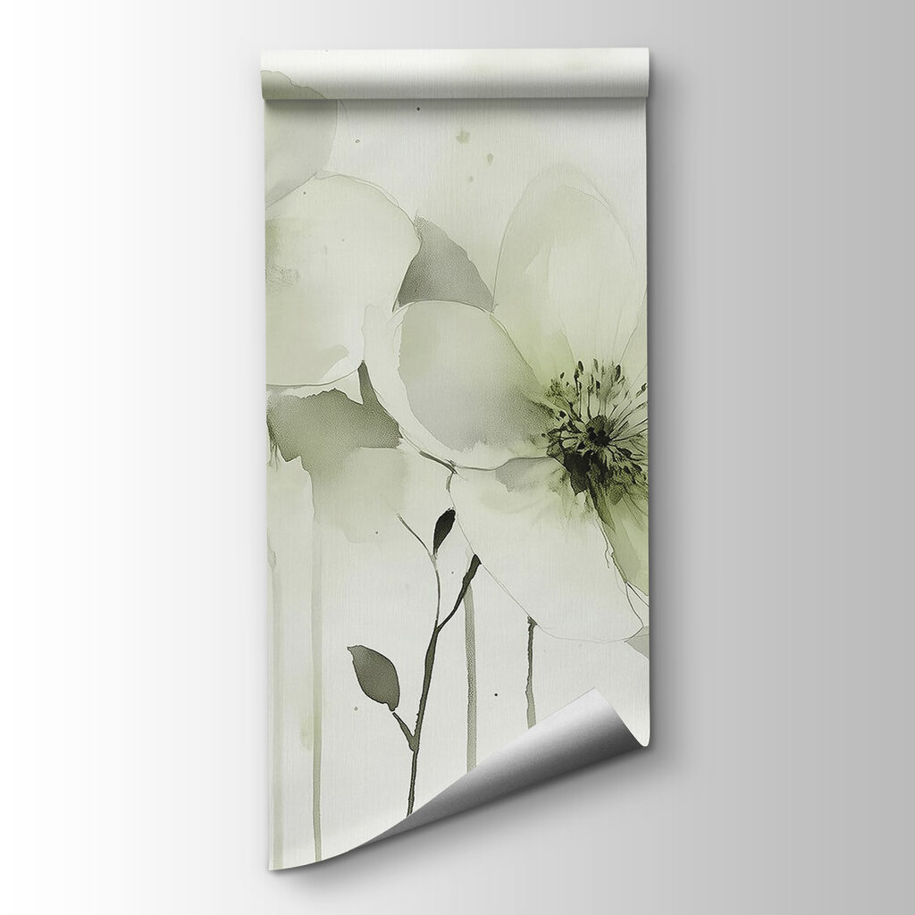 Fleurs pâles à l’aquarelle — vue du produit